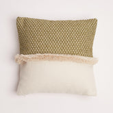 ‘Moss’ Fringed Cushion Cover